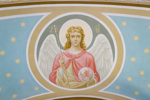 istock Fresco in St. Michaels Golden Domed Monastery, Kiev, Ukraine 1384343676