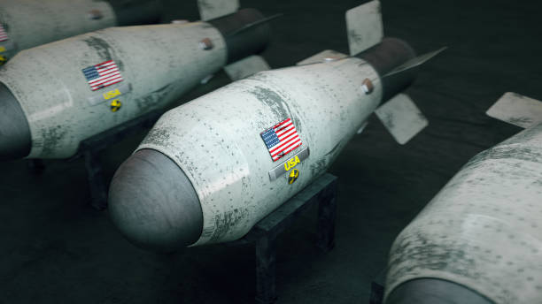 usa nuclear weapons / warheads /rockets high detail - nuclear weapons imagens e fotografias de stock