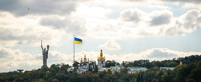 Kyiv Motherland Monument and Pechersk Lavra, 6.10.2021