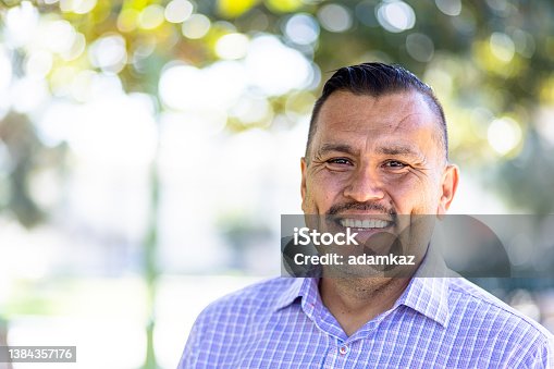 istock Portrait of a Handsome Mexican Man 1384357176
