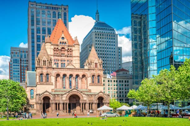 istock Downtown Boston Massachusetts Copley Square Plaza 1384357982