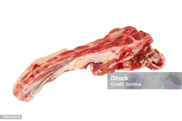 Beef Bone Map Raw Beef Meat Bone Isolated On White Stock Photo - Download Image Now ...