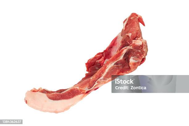 Beef Bone Map Raw Beef Meat Bone Isolated On White Stock Photo - Download Image Now ...