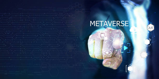istock Double exposure of Metaverse, Metaverse, Metaverse Social networking, online gaming, augmented reality (AR), virtual reality (VR), and cryptocurrency are all examples of digital reality 1384369166