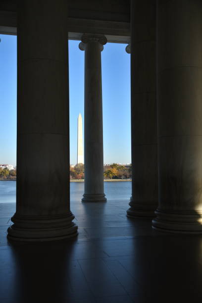 Washington Monument and Jefferson Memorial