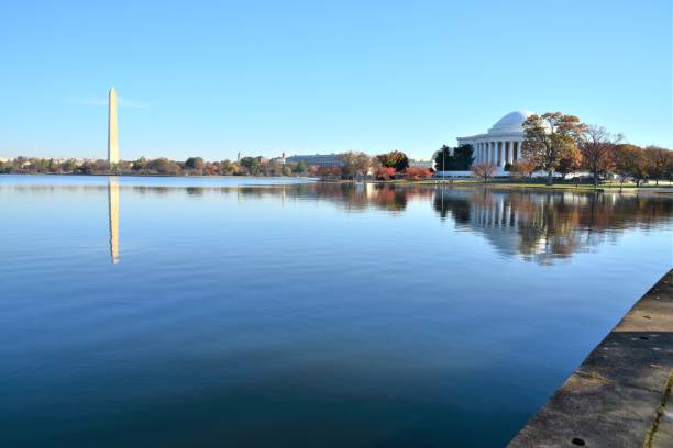 istock Tidal Basin, Washington Monument, Jefferson Memorial 1384369879