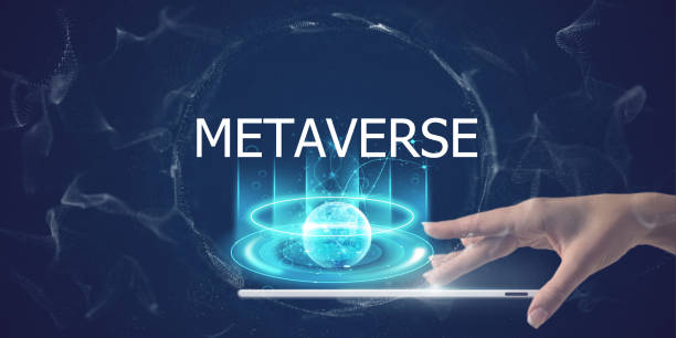 istock Double exposure of Metaverse, Metaverse, Metaverse Social networking, online gaming, augmented reality (AR), virtual reality (VR), and cryptocurrency are all examples of digital reality 1384372221