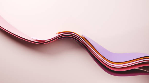Data stream Background of a bunch of colorful lines ribbon flow stock pictures, royalty-free photos & images