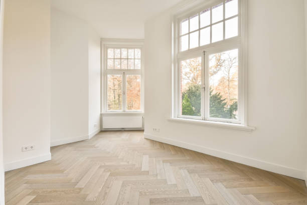 istock The interior of an open empty room 1384382406