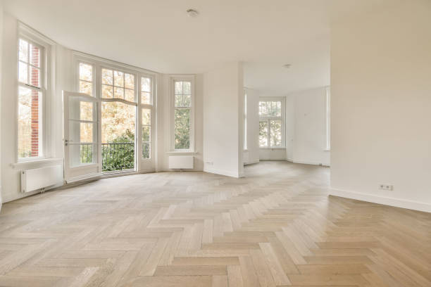 istock The interior of an open empty room 1384384251