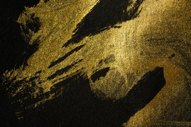 istock Japanese Gold and Black Background Texture 1384401038