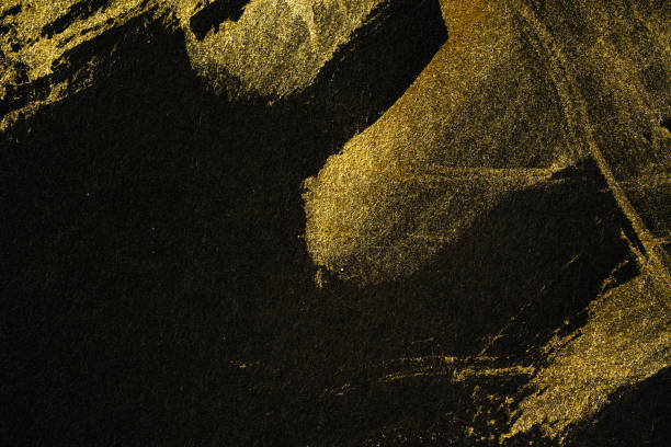 istock Japanese Gold and Black Background Texture 1384401042