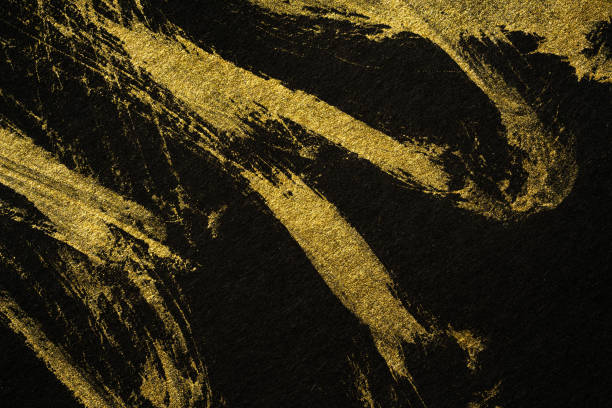 istock Japanese Gold and Black Background Texture 1384401560