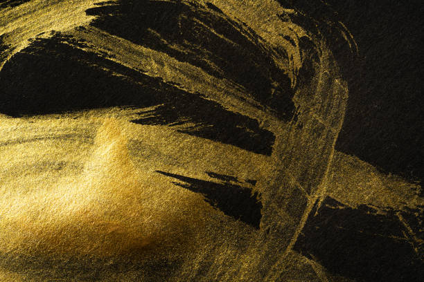 istock Japanese Gold and Black Background Texture 1384402072