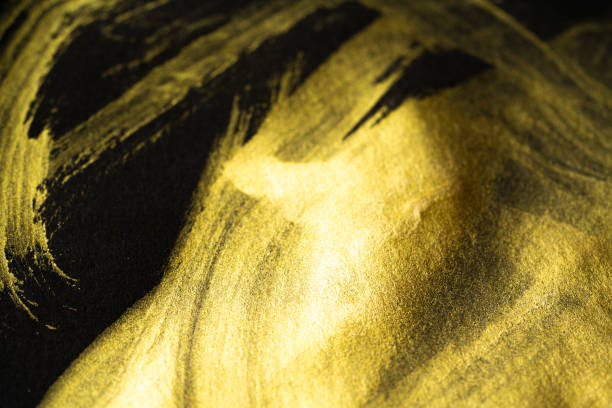 istock Japanese Gold and Black Background Texture 1384402609