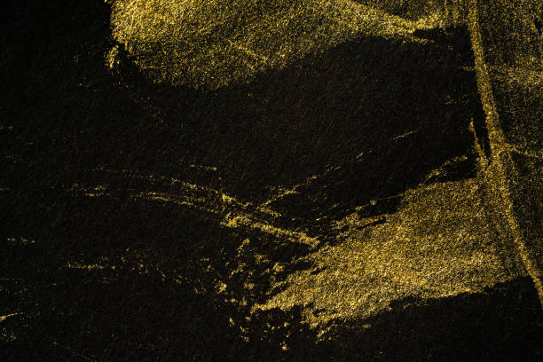 istock Japanese Gold and Black Background Texture 1384403121
