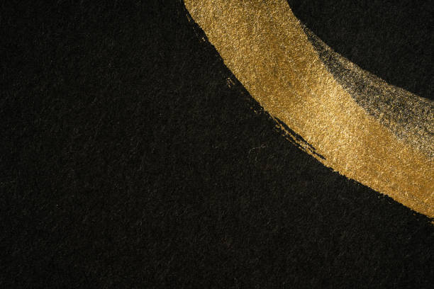 istock Japanese Gold and Black Background Texture 1384405701
