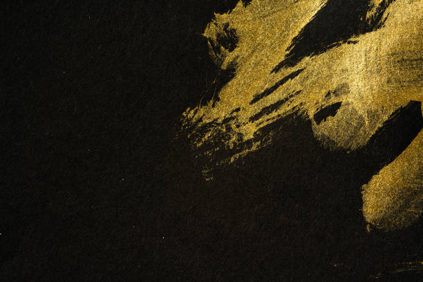 istock Japanese Gold and Black Background Texture 1384410864