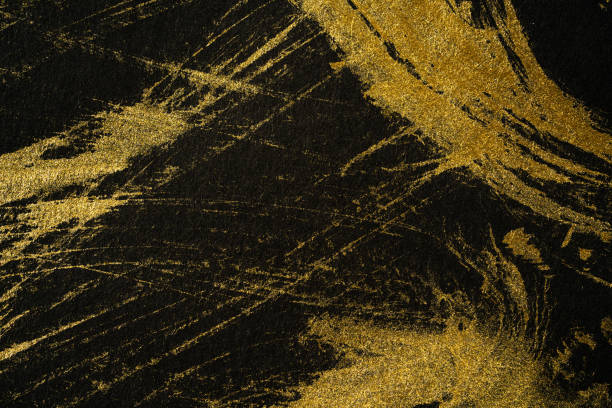 istock Japanese Gold and Black Background Texture 1384410892