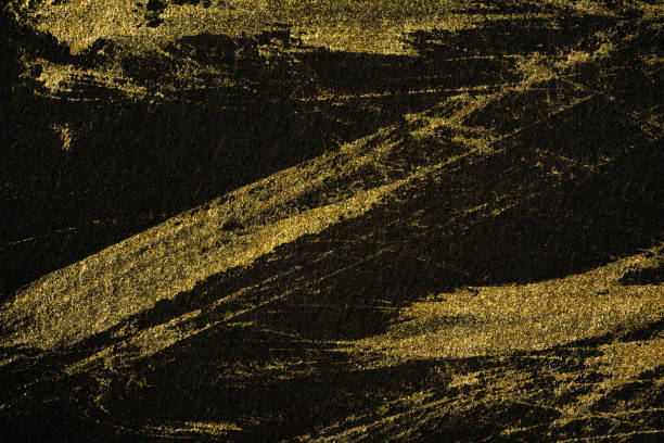 istock Japanese Gold and Black Background Texture 1384411406
