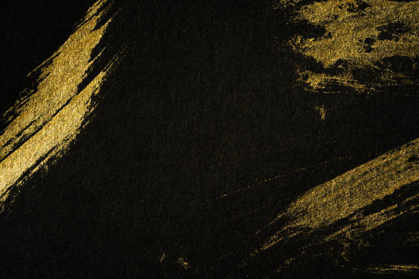 istock Japanese Gold and Black Background Texture 1384411408