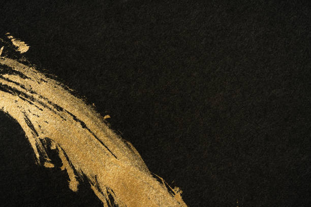istock Japanese Gold and Black Background Texture 1384411433