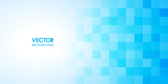 Abstract blue square background. Vector illustration.
