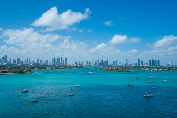 Miami Skyline, Overview with water in the foreground
