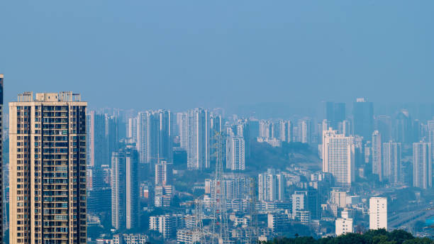 istock Sunny Chongqing city skyline 1384436993