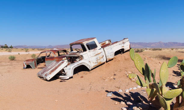 Vintage Car Wreck, Solitaire Town, Namibia