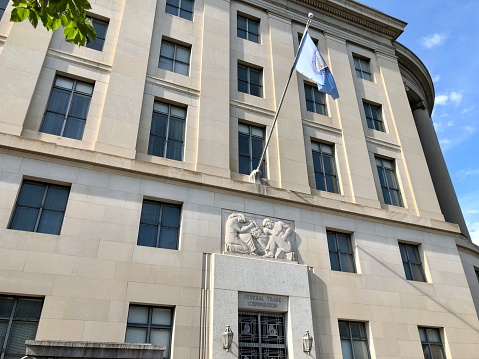 Washington DC, USA - January 28, 2023: American Institute of Pharmacy Building was built on The Mall in downtown Washington DC, USA in 1933.