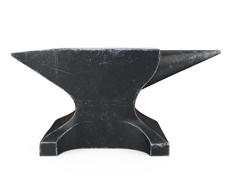 Anvil isolated on white background. 3D render