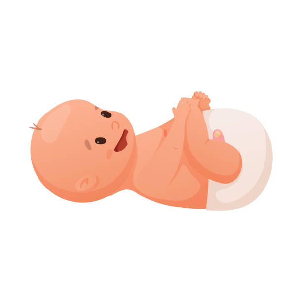 60+ Baby Sleeping On Back Stock Illustrations, Royalty-Free Vector