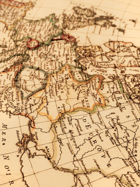 Vintage map of the world
