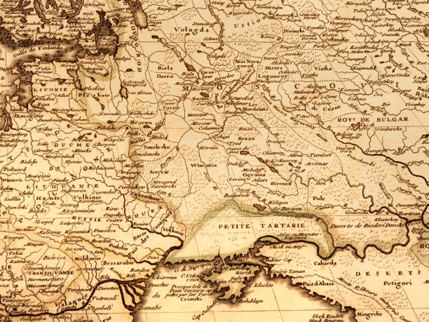A compass on an old pirate map.