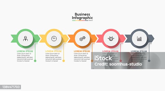 istock Business infographic timeline icons designed for abstract background template 1384471703