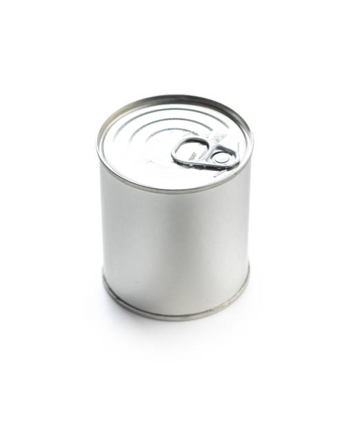 istock Closed tin can isolated on white background. 1384477060