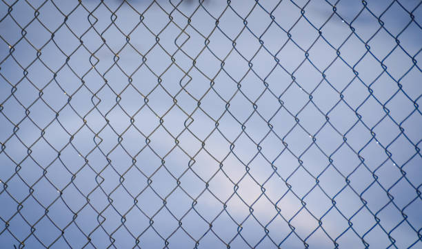 istock Texture iron fence with frozen ice 1384494422