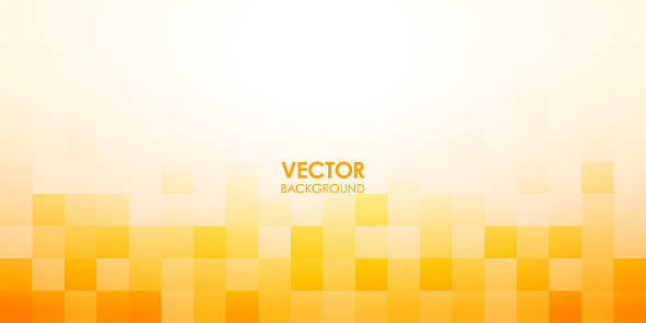 Abstract orange square background. Vector illustration.