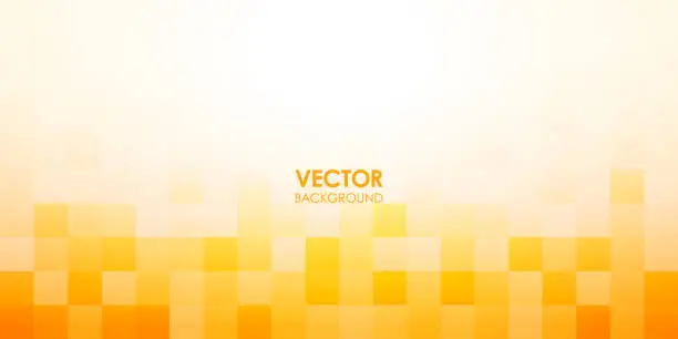 Vector illustration of Abstract orange square background. Vector illustration.