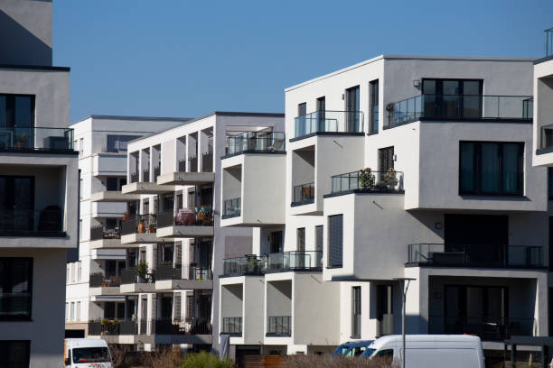 istock Modern residential complex in urban style 1384497997