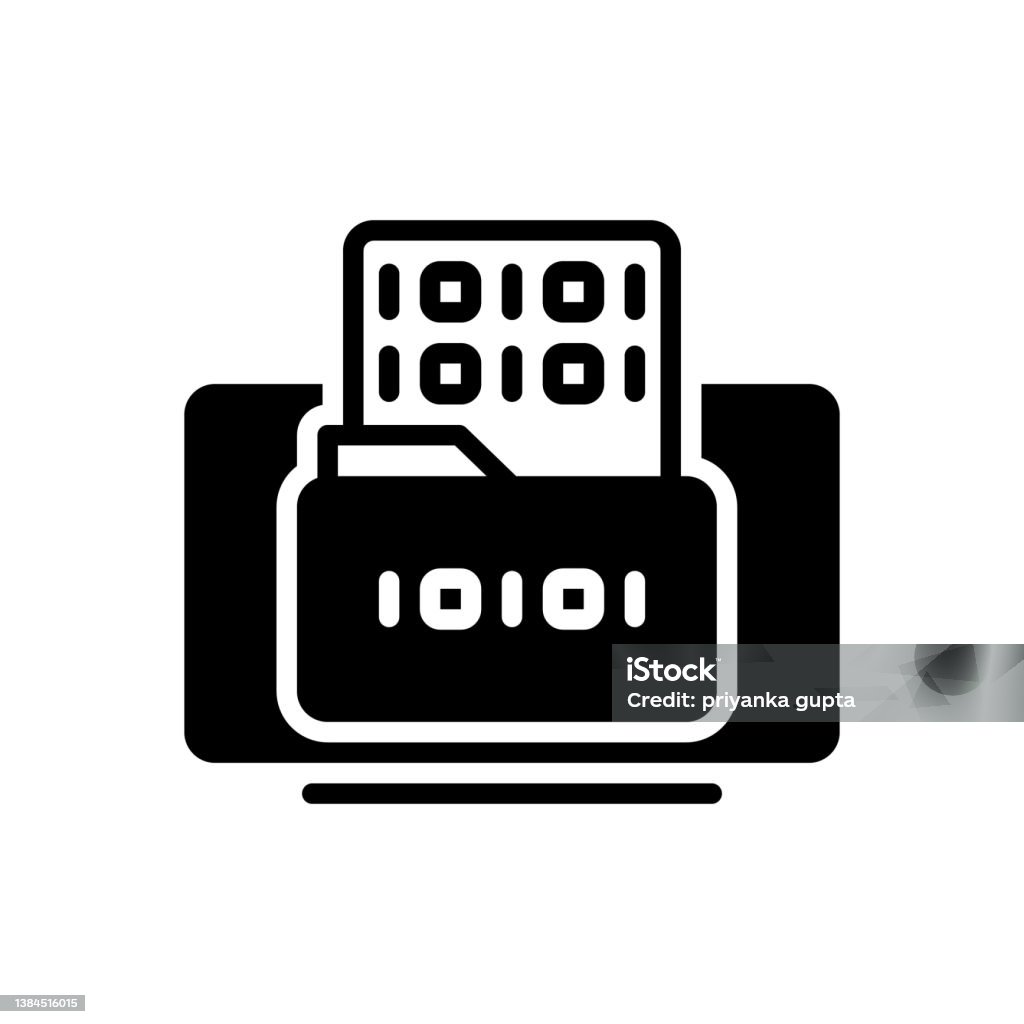 Encoding Binary Stock Illustration - Download Image Now - Binary Code ...