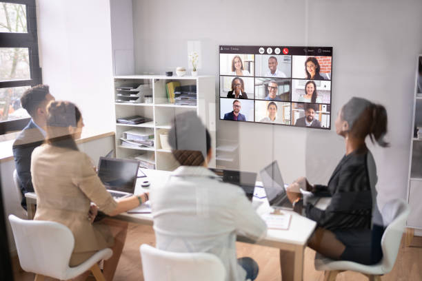 istock Business Video Conference Call 1384520934