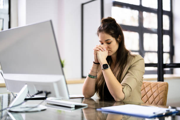 istock Pondering Woman Banner. Contemplative Prayer Thinking 1384521537