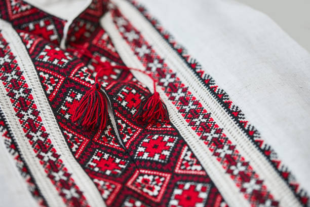 istock Ukrainian red vyshyvanka 1384536139