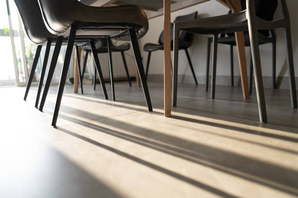 istock The effect of sunlight on a chair in the living room. 1384583607