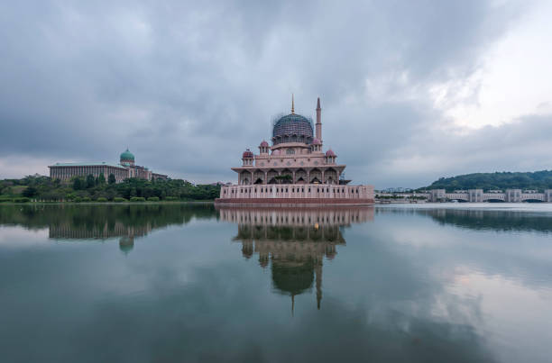 istock Sunrise dawn at Putrajaya mosque 1384585264