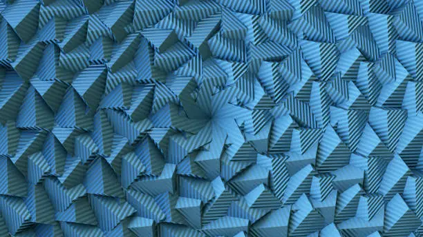 blue cubes line pattern square background three-dimensional graphic design 3D illustration