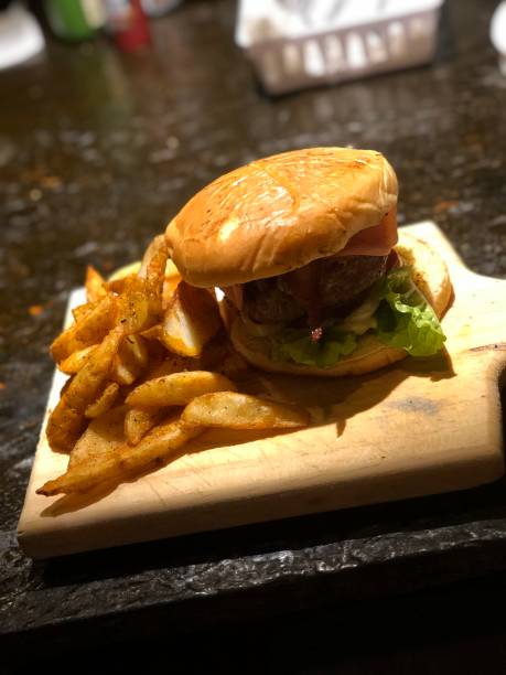 istock Burger and fries 1384588666