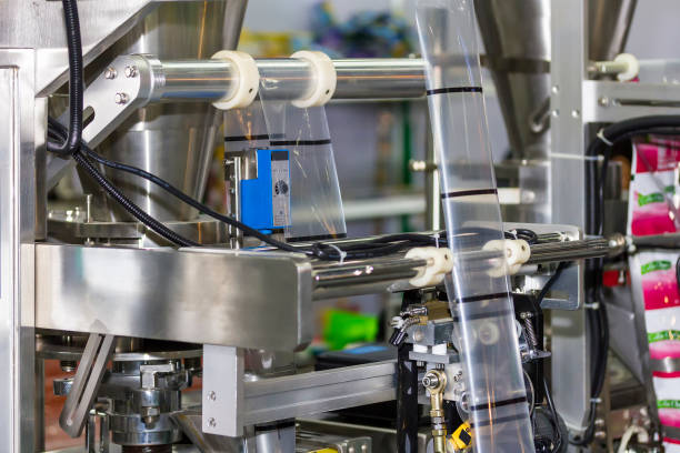 istock close up packing unit of high precision automatic food packing machine for industrial 1384601822